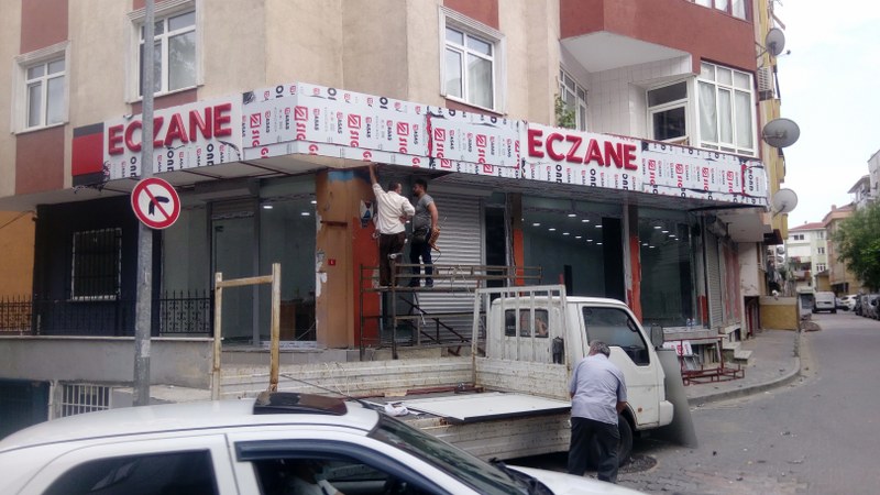 BAĞCILAR ECZANE TABELASI KOMPOZİT GİYDİRME